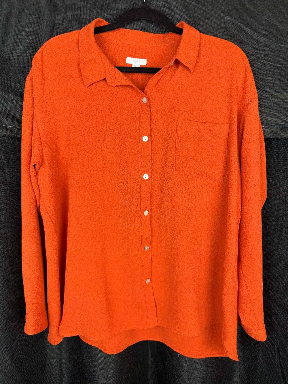 J. Jill Orange Blouse (size Petite Large)